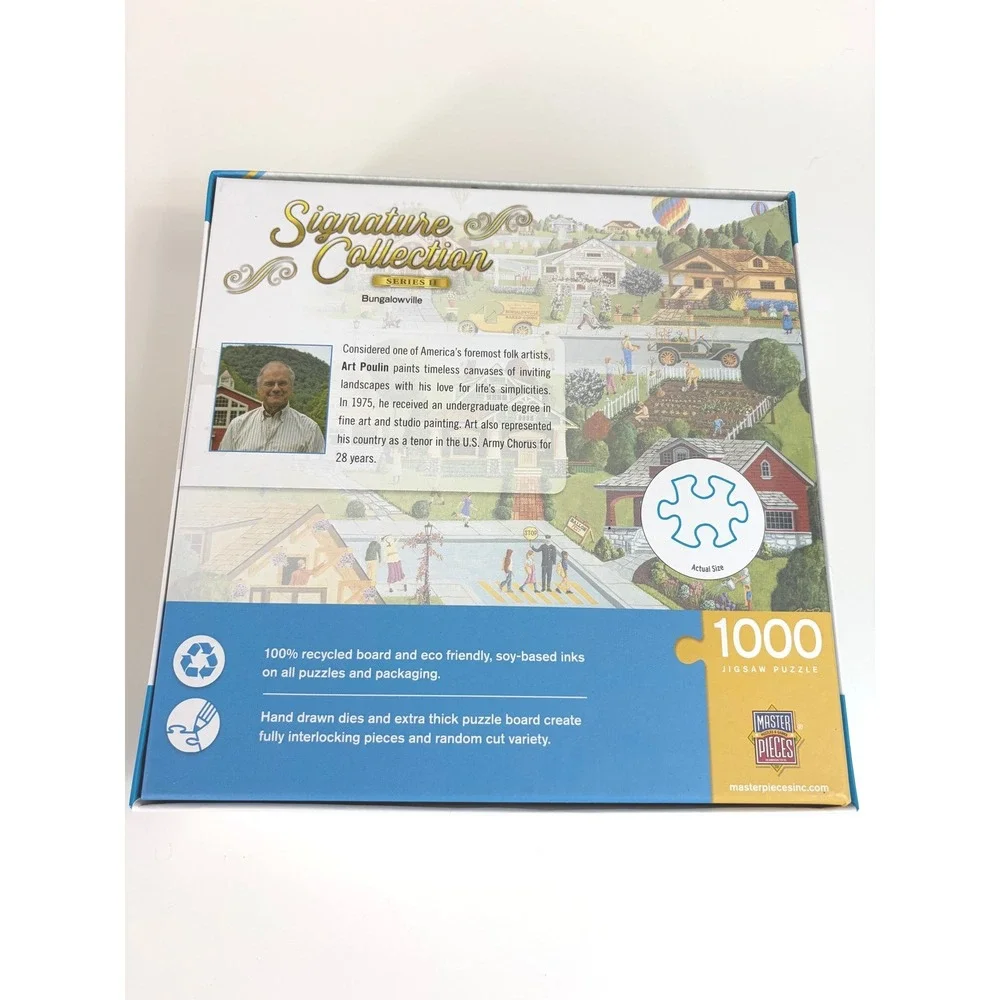 Master Pieces Signature Collection Series 2 Bungalowville Puzzle 1000 Piece NWT